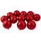 12ct. 4" Shiny Red Hot Shatterproof Plastic Ball Ornaments